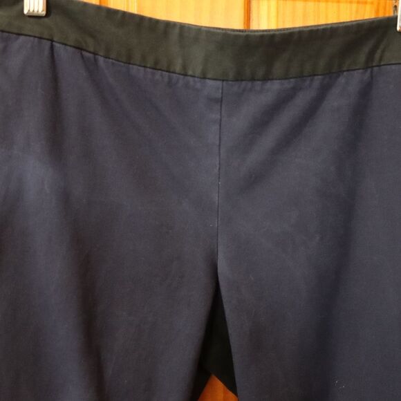 Eileen Fisher Women's Skinny Pants in Black and Navy Pull On Organic Cotton Med - Picture 5 of 10